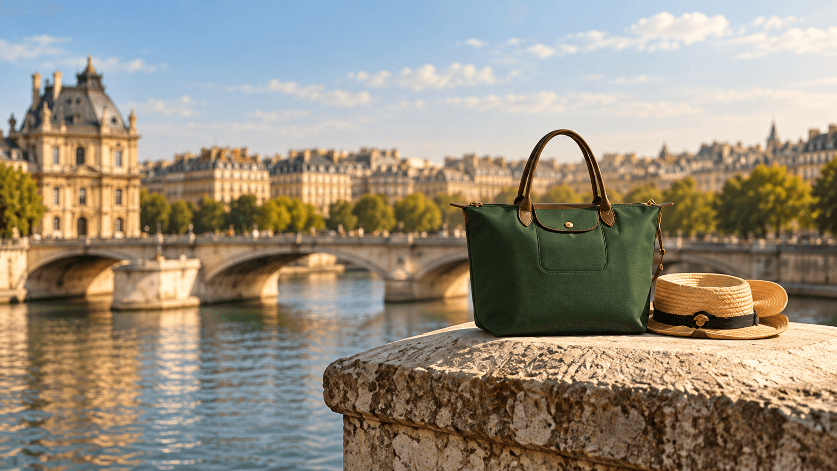 Longchamp travel edit by the river